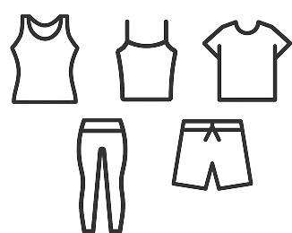 「ホットヨガ」動きやすい服装