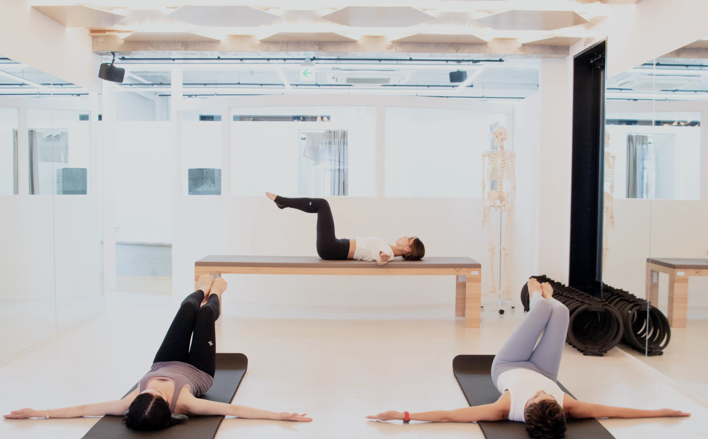 身体への意識を深めることを目的とした、ピラティスの基礎